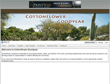 Tablet Screenshot of cottonflowergoodyear.com